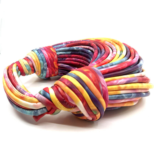 Tote Calypso Multicolore pink, Knoten,  detail
